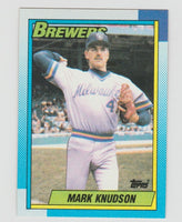 Mark Knudson Brewers 1990 Topps #566
