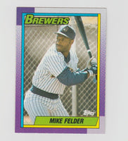 Mike Felder Brewers 1990 Topps #159
