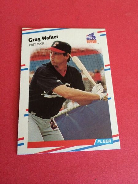 Greg Walker White Sox 1988 Fleer #411