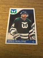 Greg Malone Whalers 1985-1986 Topps #118