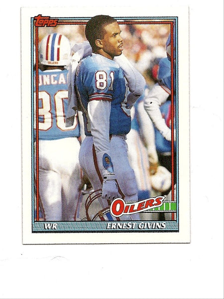 Ernest Givins Oilers 1991 Topps #224