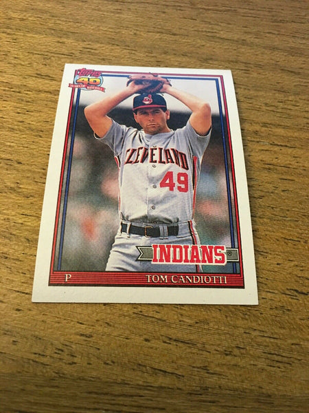 Tom Candiotti Indians 1991 Topps #624