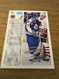 Dave McLlwain Maple Leafs 1992-1993 Upper Deck #93