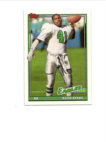 Keith Byars Eagles 1991 Topps #217