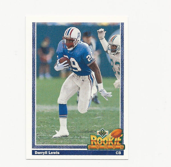 Darryll Lewis Oilers 1991 Upper Deck Rookie Force #617