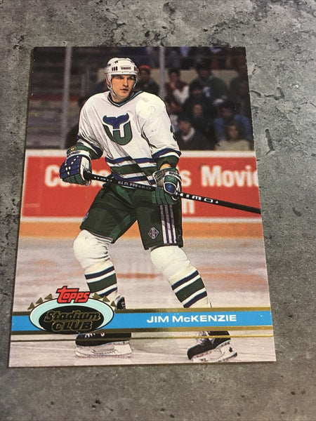 Jim Mckenzie Whalers 1991-92 Topps Stadium Club #354