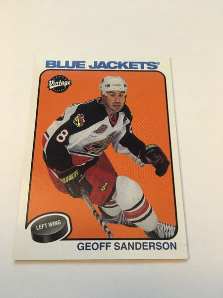 Geoff Sanderson Blue Jackets 2001-2002 Upper Deck Vintage #72