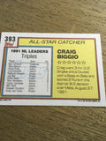 Craig Biggio Astros 1992 Topps All Star #393