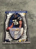 Junior Seau Chargers 1997 Pinnacle Zenith Season Highlights#135