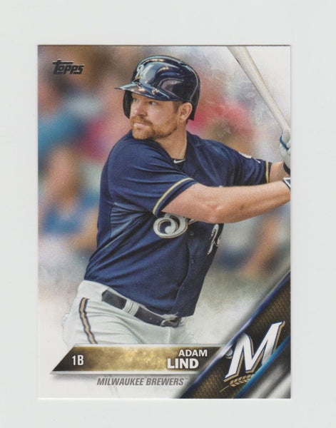 Adam Lind Brewers 2016 Topps #57