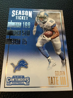 Golden Tate Lions 2016 Panini Contenders #32