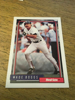 Wade Boggs Red Sox 1992 Topps #10