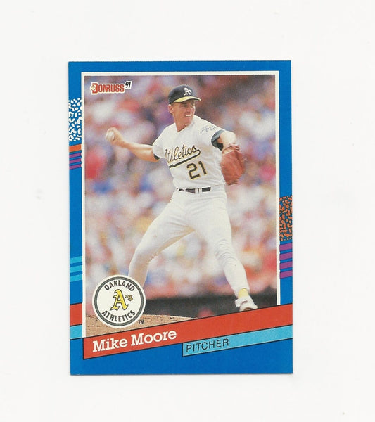 Mike Moore A’s 1991 Donruss #161