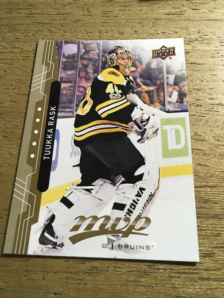 Tuukka Rask Bruins 2018-2019 Upper Deck MVP #131