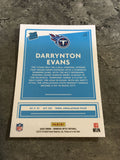 Darrynton Evans Titans 2020 Panini Donruss Optic Rated Rookie #183
