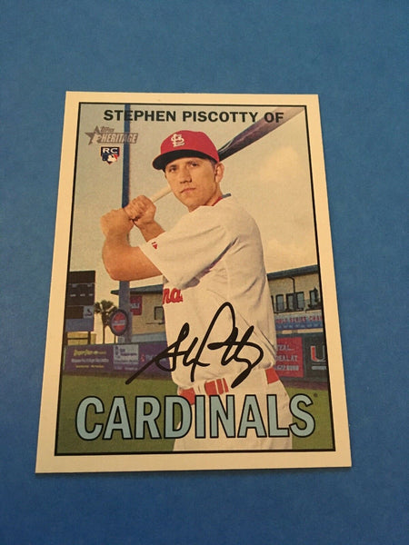 Stephen Piscotty Cardinals 2016 Topps Heritage Rookie #183SP