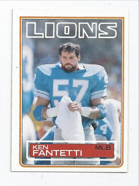 Ken Fantetti Lions 1983 Topps #64