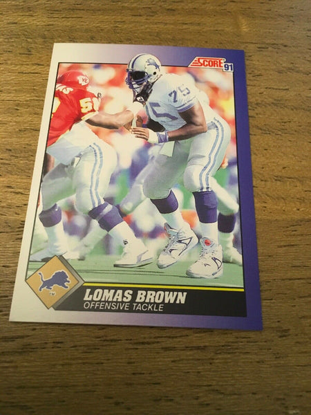 Lomas Brown Lions 1991 Score #106