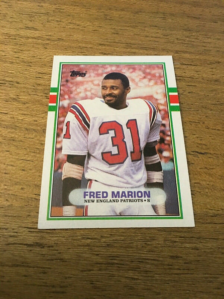 Fred Marion Patriots 1989 Topps #197