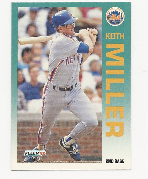 Keith Miller Mets 1992 Fleer #513