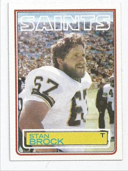 Stan Brock Saints 1983 Topps #110