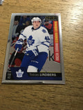 Tobias Lindberg Maple Leafs 2016-2017 O-Pee-Chee Platinum Marque Rookies#168