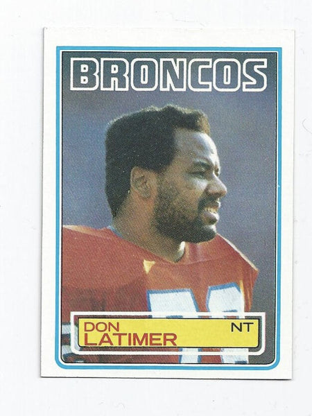 Don Latimer Broncos 1983 Topps #265