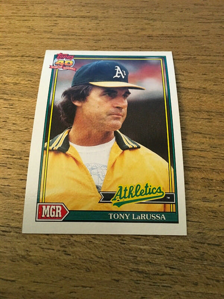 Tony LaRussa A's 1991 Topps #171