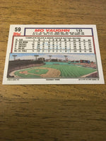 Mo Vaughn Red Sox 1992 Topps #59