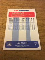 Glenn Davis Astros 1988 Fleer Superstars#12