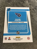 Caleb Farley Texans 2021 Panini Donruss Rated Rookie #339