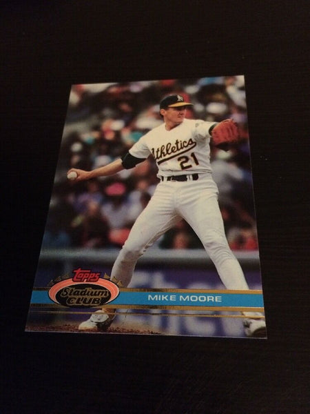 Mike Moore A’s 1991 Topps Stadium Club #464