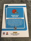 Demetric Felton Browns 2021 Panini Donruss Rated Rookie #293