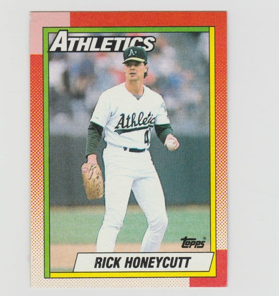 Rick Honeycutt A’s 1990 Topps #582