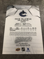 Zack MacEwen Canucks 2019-2020 Upper Deck Silver Script Rookie #246