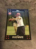 Jeff Rowe Bengals 2007 Topps Rookie #298