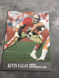Kevin Fagan 49ers 1991 Fleer Ultra #247