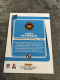 Jaret Patterson Washington Football Team 2021 Donruss Rated Rookie #298