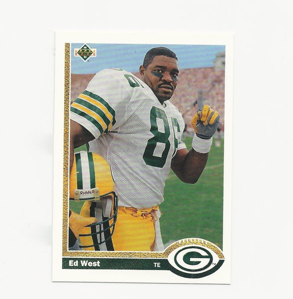 Ed West Packers 1991 Upper Deck #380