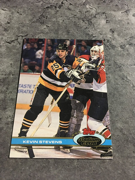 Kevin Stevens Penguins 1991-92 Topps Stadium Club #234