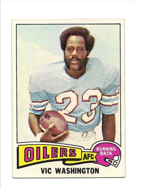 Vic Washington Oilers 1975 Topps #83