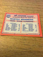 Jim Lefebvre Mariners 1991 Topps #699