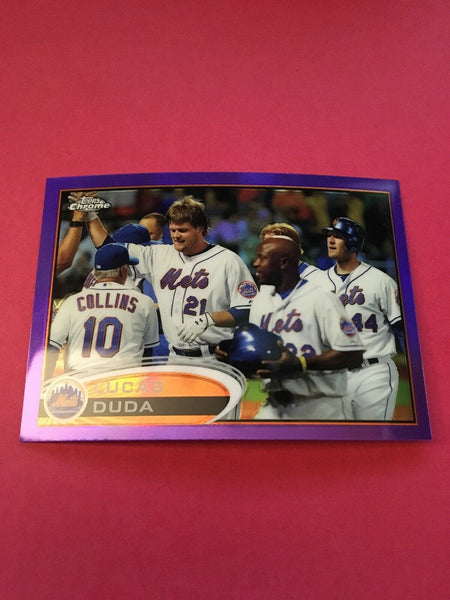 Lucas Duda Mets 2012 Topps Chrome Purple Refractor #64