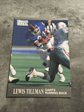 Lewis Tillman Giants 1991 Fleer Ultra #225