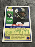 Keith Willis Steelers 1990 Score #420