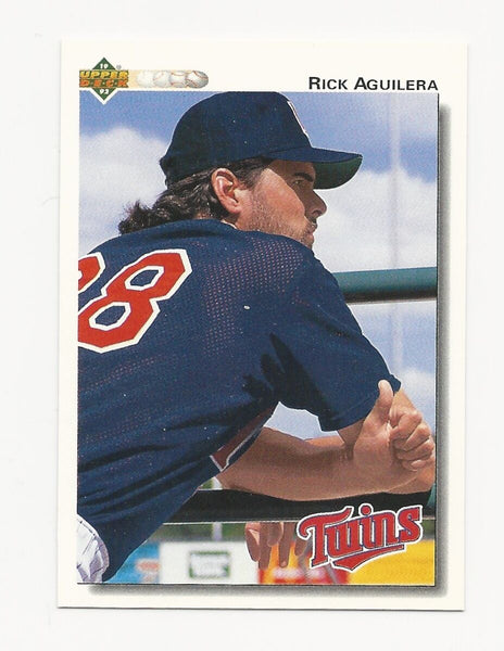 Rick Aguilera Twins 1992 Upper Deck #130