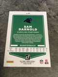 Sam Darnold Panthers 2021 Panini Donruss Press Proof Green #37