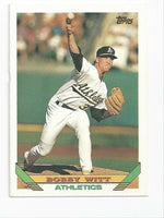 Bobby Witt A's 1993 Topps #398