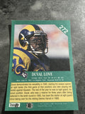 Duval Love Rams 1991 Fleer #272