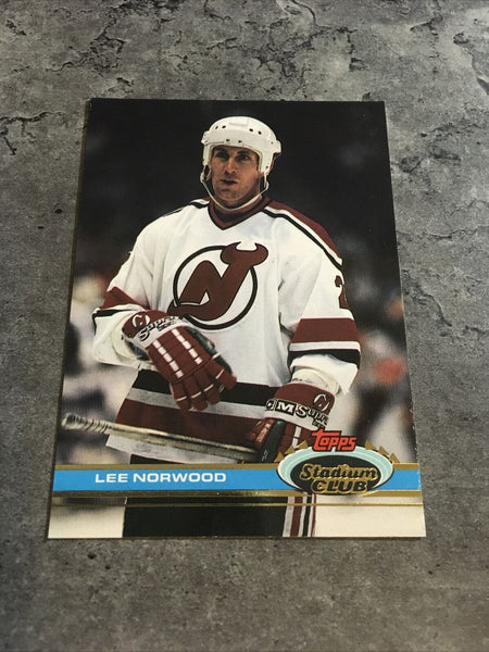 Lee Norwood Devils 1991-92 Topps Stadium Club #317